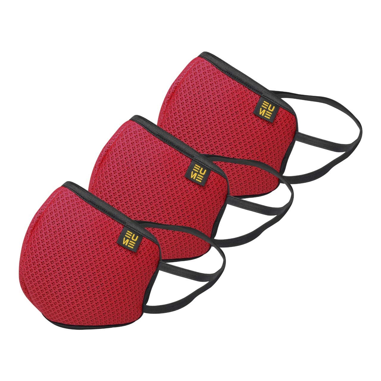 EUME Protect+ 95 Reusable and Washable Face Mask (UNISEX) - (Red, Pack of 3) (B088D7R31G) Amazon Price History, Amazon Price Tracker