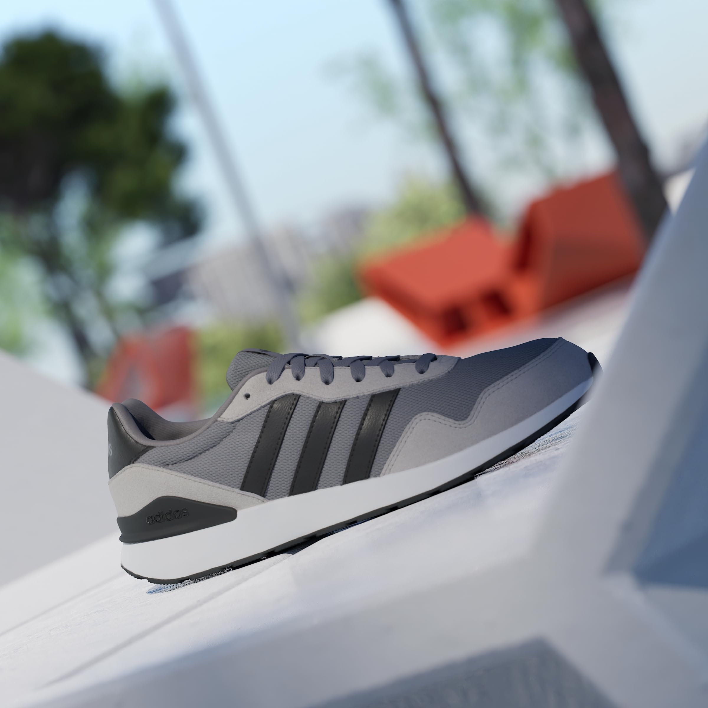 adidas Hombre Run 60S 4.0 Shoes, Grey Three/Core Black/Grey Two, 41 1/3 EU