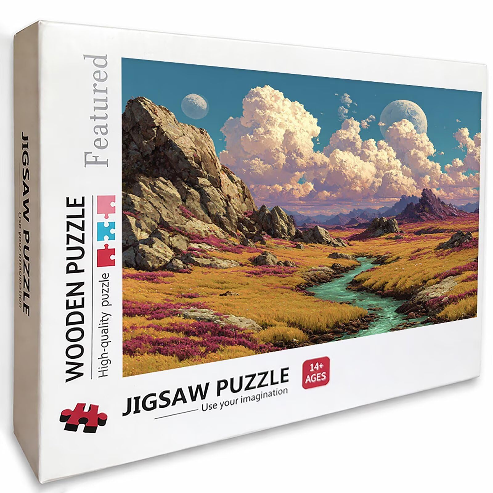 Cloud Holz Puzzles 141x87cm, Sicht Jigsaw Puzzles 4000 Teile für Erwachsene Mit Box, EIN Herausforderndes Rätsel Game, Farbenfrohes Legespiel, Geeignet für die meisten Gruppen, Geschenke, 2-3364