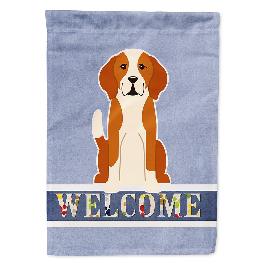 Drapeau English Foxhound Bienvenue : embellissez une façade terne avec cette grande toile