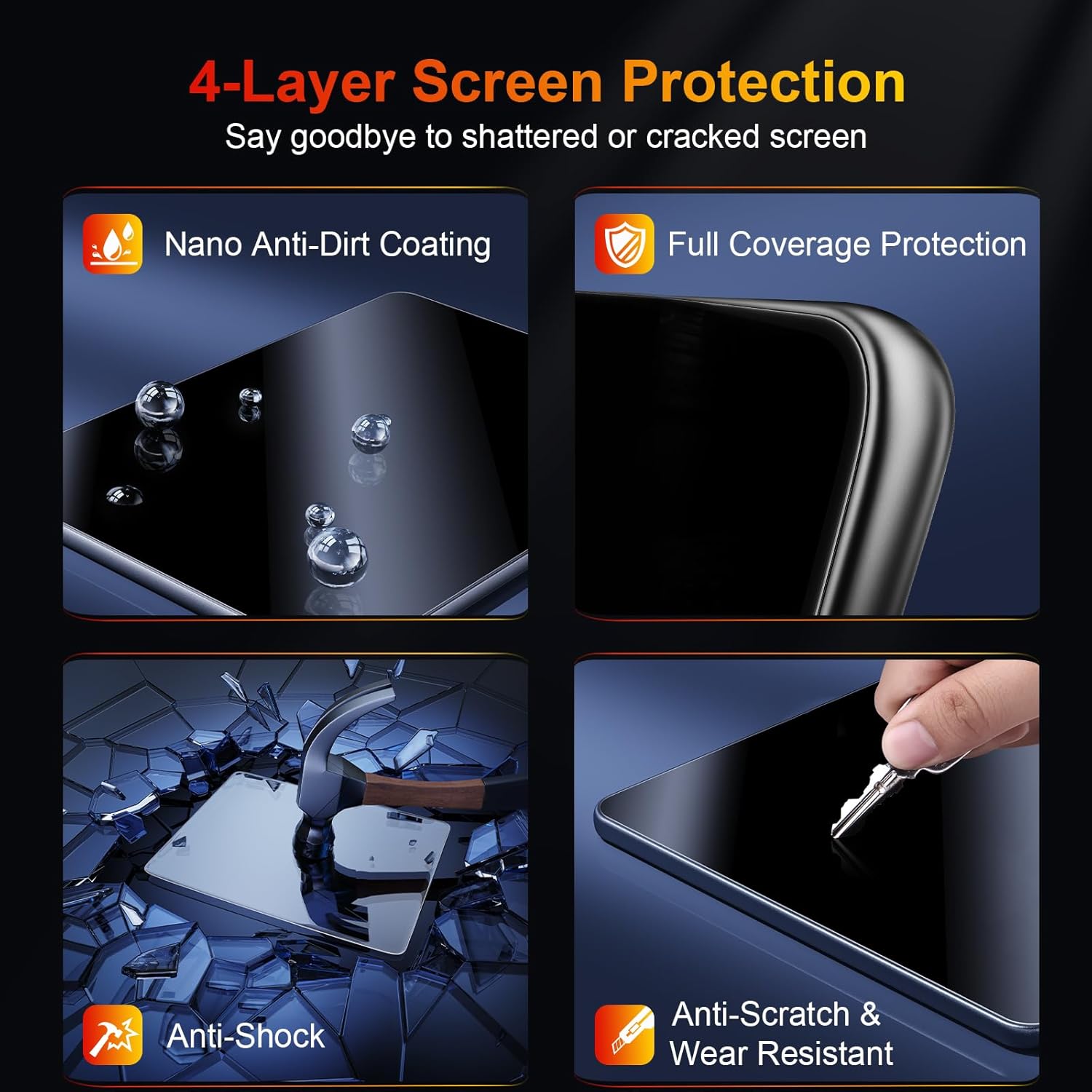 for 2023 BMW X1 Screen Protector for 2024 2025 BMW X1 X2 M35i/xDrive28i 10.7-inch Infotainment & 10.25-inch Digital Instrument Display Accessories Nano Protective Film 2PCS (for BMW X1 Nano Film)