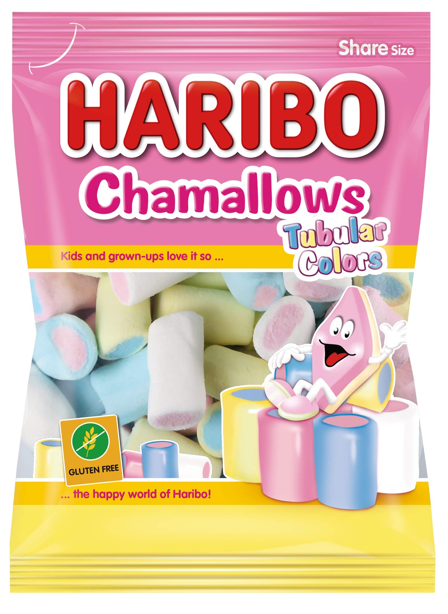 Haribo Chamallows Tubular Colors Espumas Dulces 250g