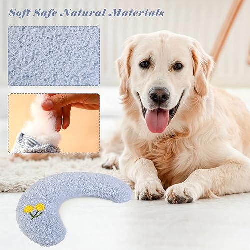 Miniatura 4 de T'CHAQUE Almohadas suaves para cama de perro, compañero ideal para dormir para perros y gatos pequeños, almohada para el cuello de las mascotas para