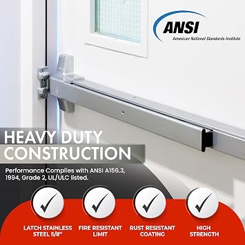 Push Bar Panic Exit Device Aluminum