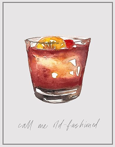 WESTBROOK DESIGN STUDIO Old Fashioned Cocktail Bar Wall Art. 8x10 Unframed Decor Print - Makes a Great Gift for Kitchen, Home & Wet Bar, Martini,