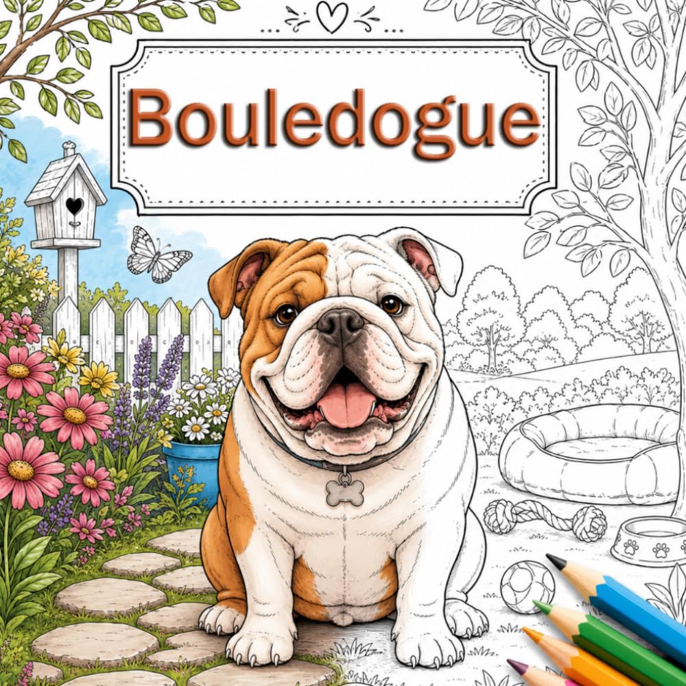 Le Monde du Bouledogue: Pages de coloriage relaxantes et créatives pour les amoureux des chiens