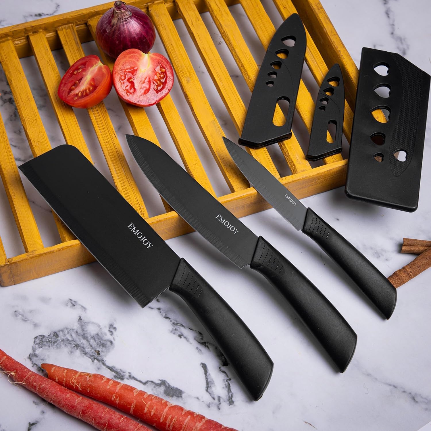 Emojoy Knife Set Kitchen Knife Set Stainless Steel (Knife Set)