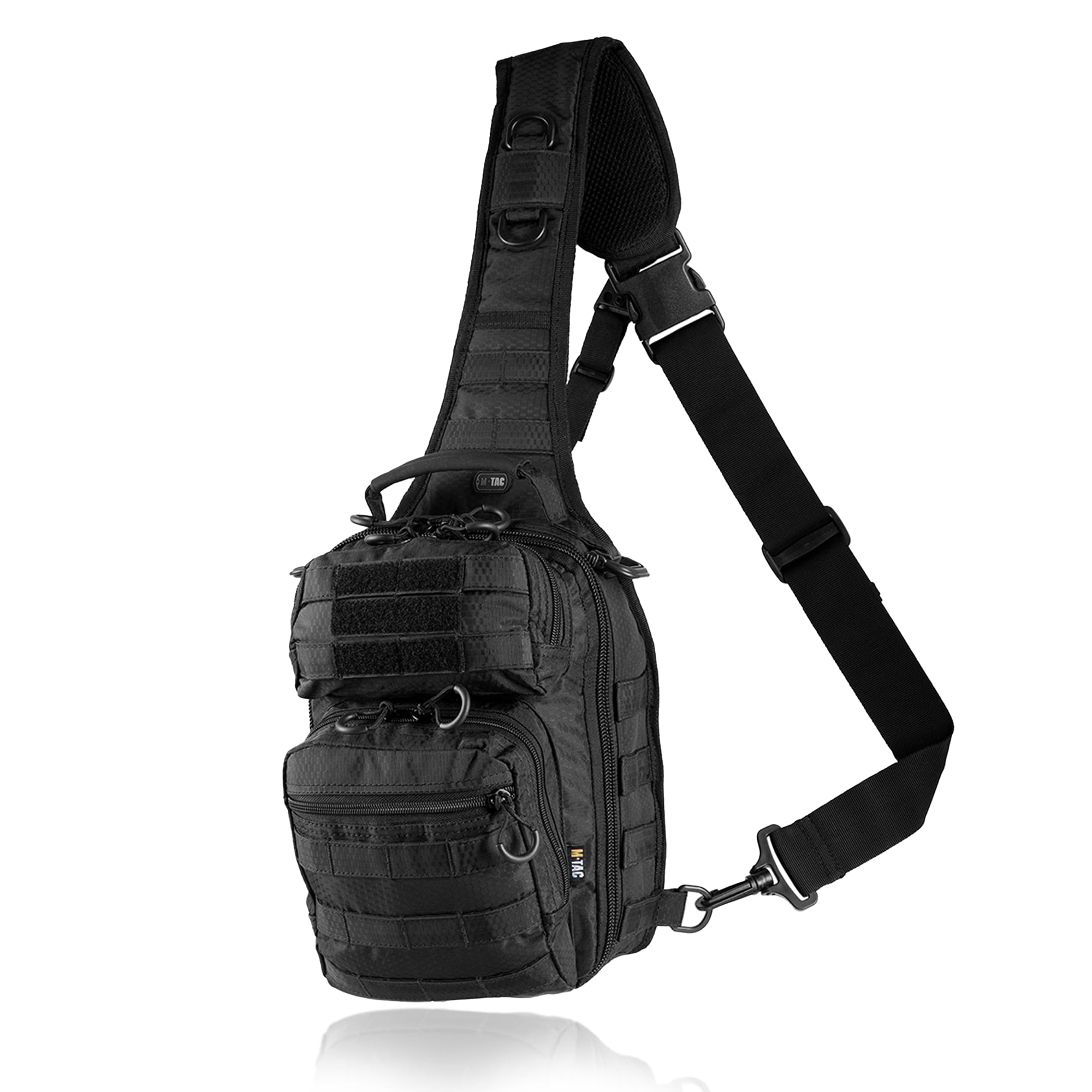 M-Tac Tactical Sling Bag - Concealed Carry Bag for Men Hexagon - One Shoulder Sling Backpack for CCW - Crossbody Sling Pack