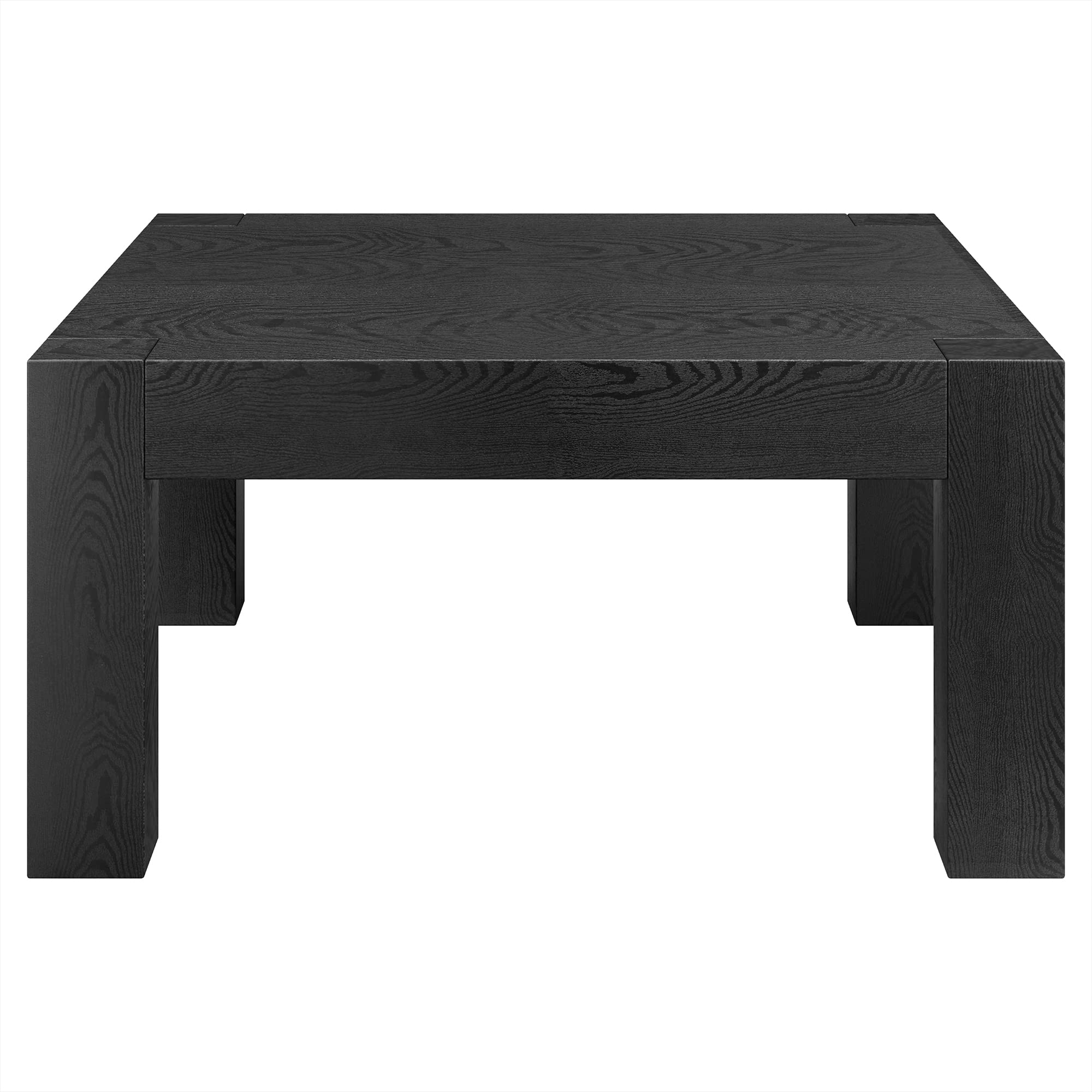 Henn&Hart Langston Coffee Table, 34" Wide, Black