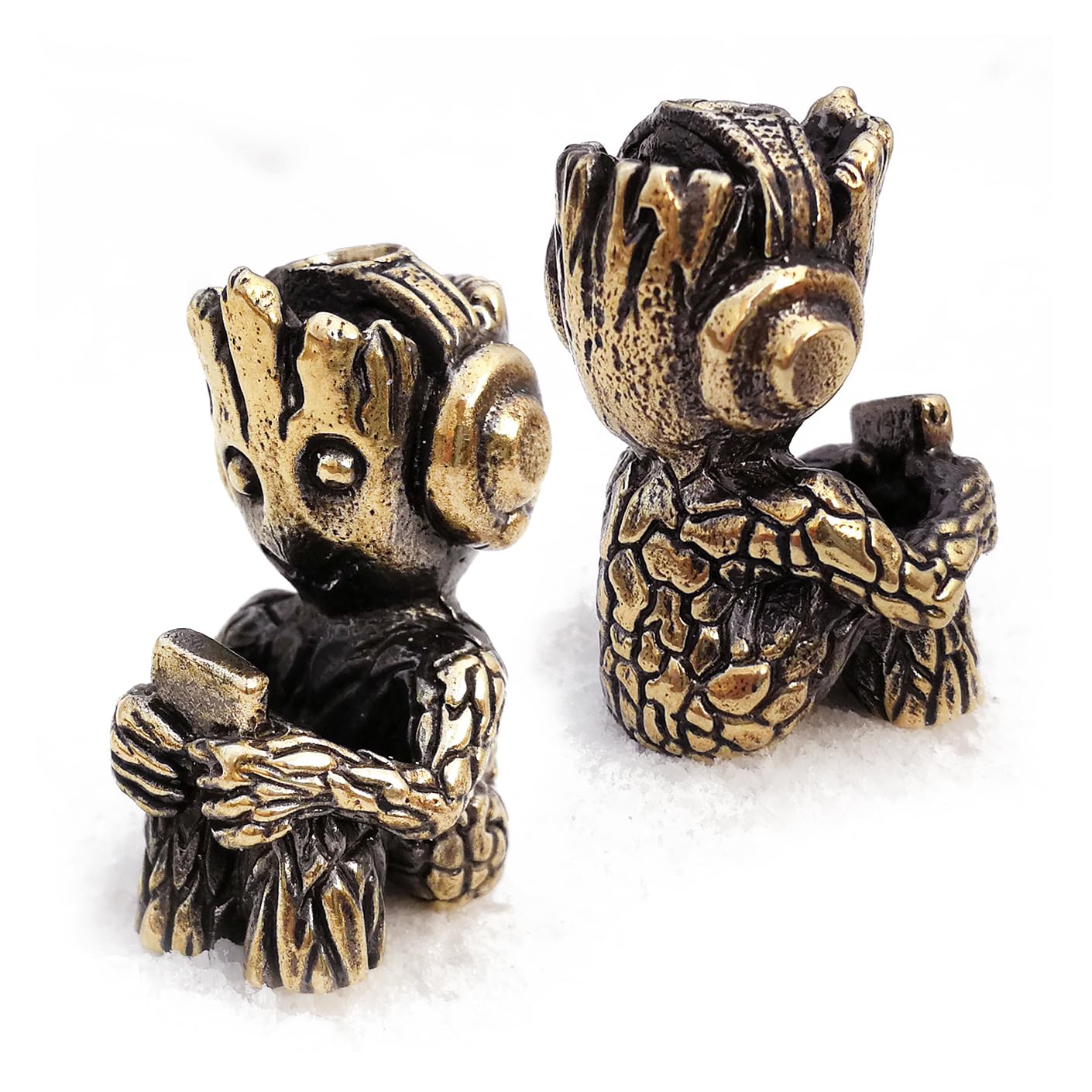 СooB EDC Paracord Bead, Knife Lanyard Bead, Pendant Groot. Metal Hand-Casted Paracord Beads Pendants for Paracord Knives Lanyards 1Pcs/Lot-image-15