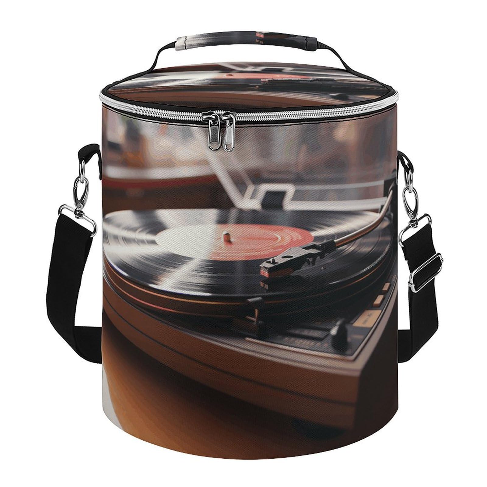 Sac isotherme souple multi-poches pour tourne-disque, étanche, pliable pour plage, voyage, travail