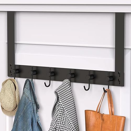VAEHOLD - Ganchos para colgar la ropa para poner sobre la puerta, organizador resistente con ganchos para puerta para toallas, abrigos, bolsas y