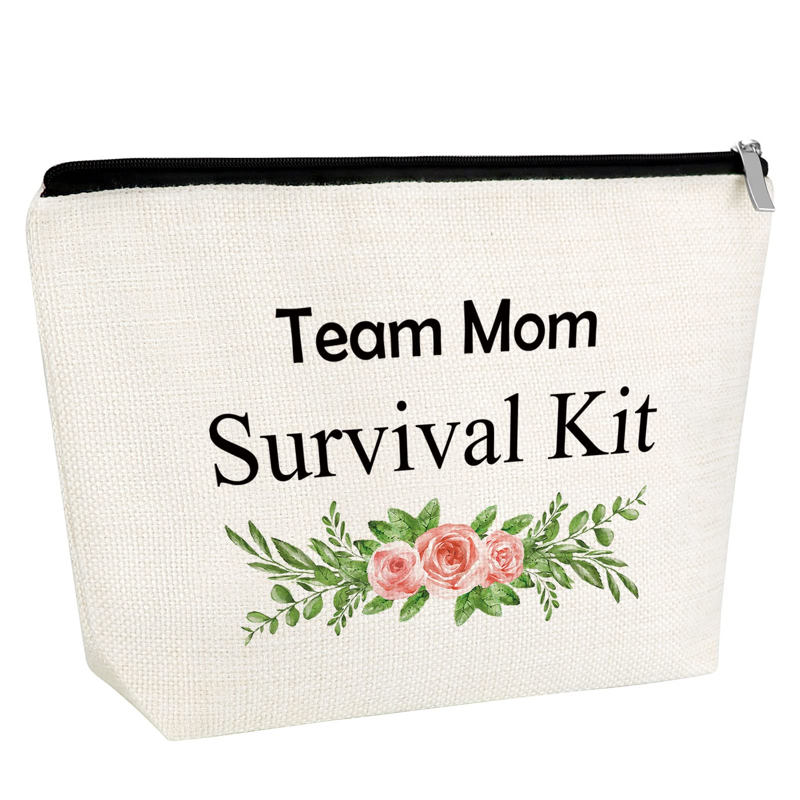 Team Mom Gift Team Leaders Gifts Makeup Bag Thank You Gifts for Team Mom Baseball Soccer Football Basketball Badminton Swimming Leader Cosmetic Bag Team Mom Appreciation Gifts Christmas Birthday Gifts