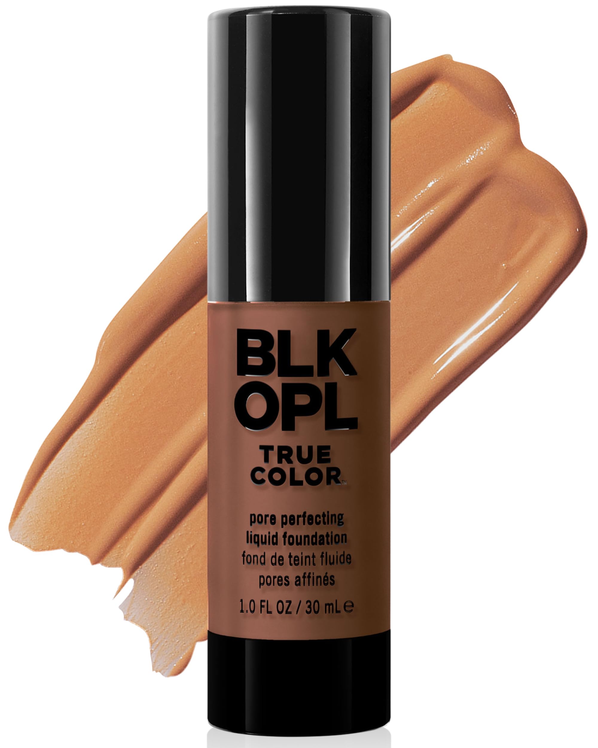 BLK/OPL TRUE COLOR Pore Perfecting Liquid Foundation, Nutmeg — enriched with Vitamins C & E, paraben-free, fragrance-free, cruelty-free
