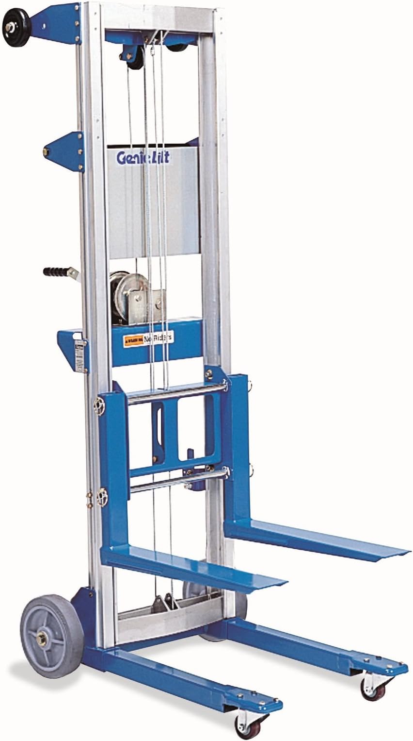 Genie Lift, GL- 8, Heavy-Duty Aluminum Manual Lift, 400 lbs Load Capacity, Lift Height 10' 0.5"