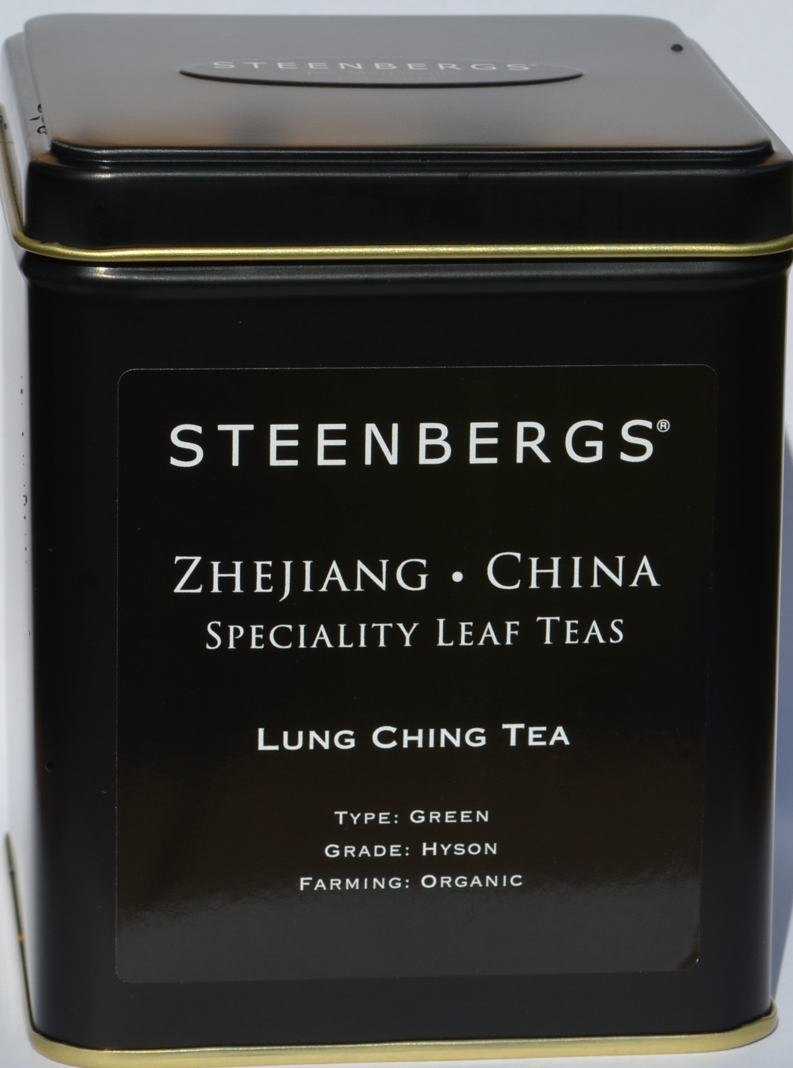 Steenbergs Organic Long Jing Chinese Green Tea 125g Loose Tea CaddyEU Organic