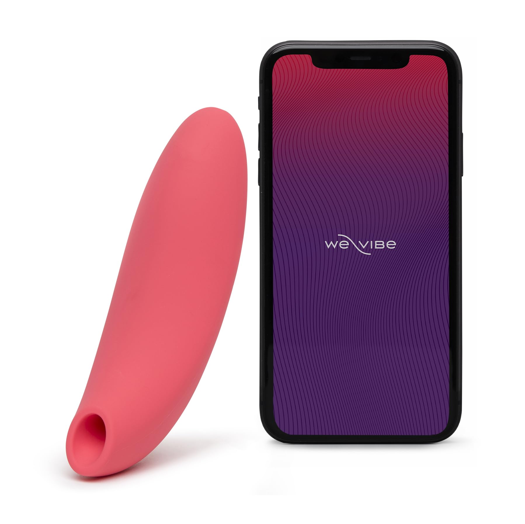 We-Vibe Melt Succionador de clítoris feminino | Estimulador vibrador mujer | 12 niveles de intensidad | Juguetes eróticos para pareja sexuales | Sumergible | Coral