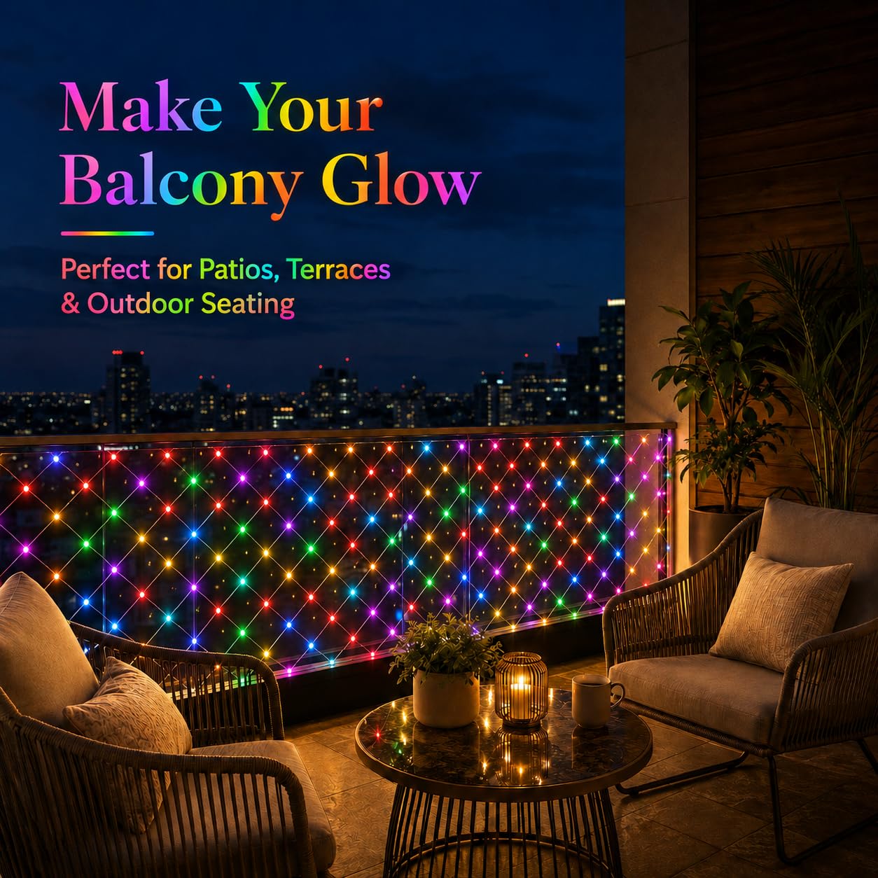 Gesto Mesh Fairy Lights - 200 LED String Lights -2 Gesto Mesh Fairy Lights - 200 LED String Lights -2