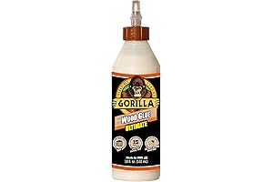 Gorilla Premium Waterproof Wood Glue, 18 Ounce, Natural (Pack of 1)