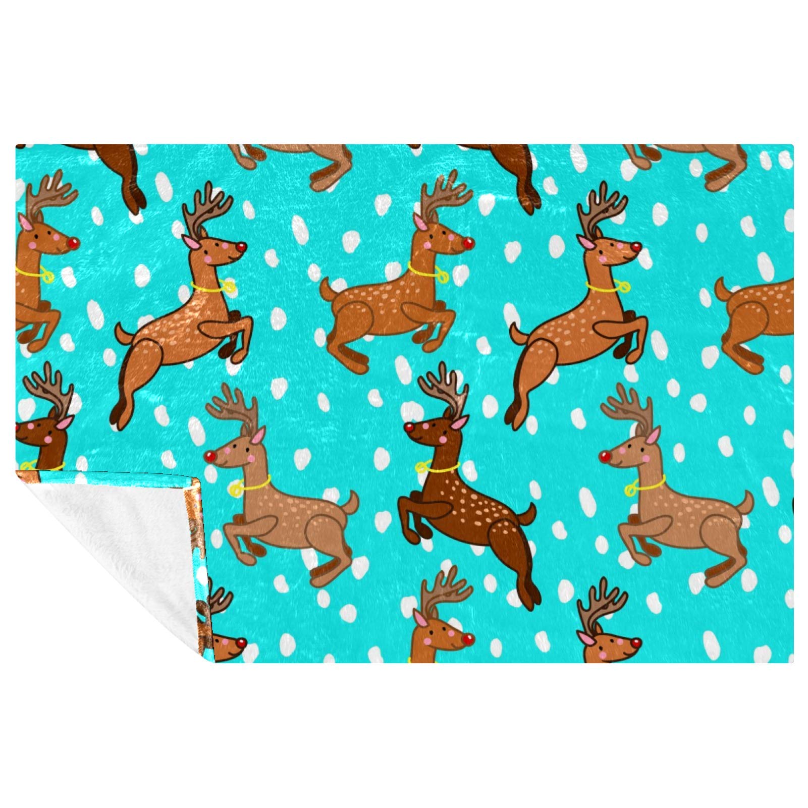 Couverture douce motif cerf pour des soirées cocooning en famille