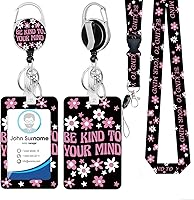 Vista 27 de Soporte para tarjeta de identificación con cordón, soporte positivo para tarjetas de identificación con carrete, retráctil, desmontable, tarjeta