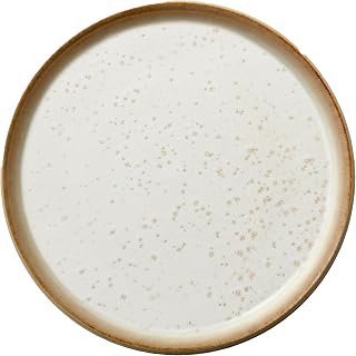 BITZ Tabak, pasta tabağı, taş tatlı tabağı, 21 cm çap, krem/krem