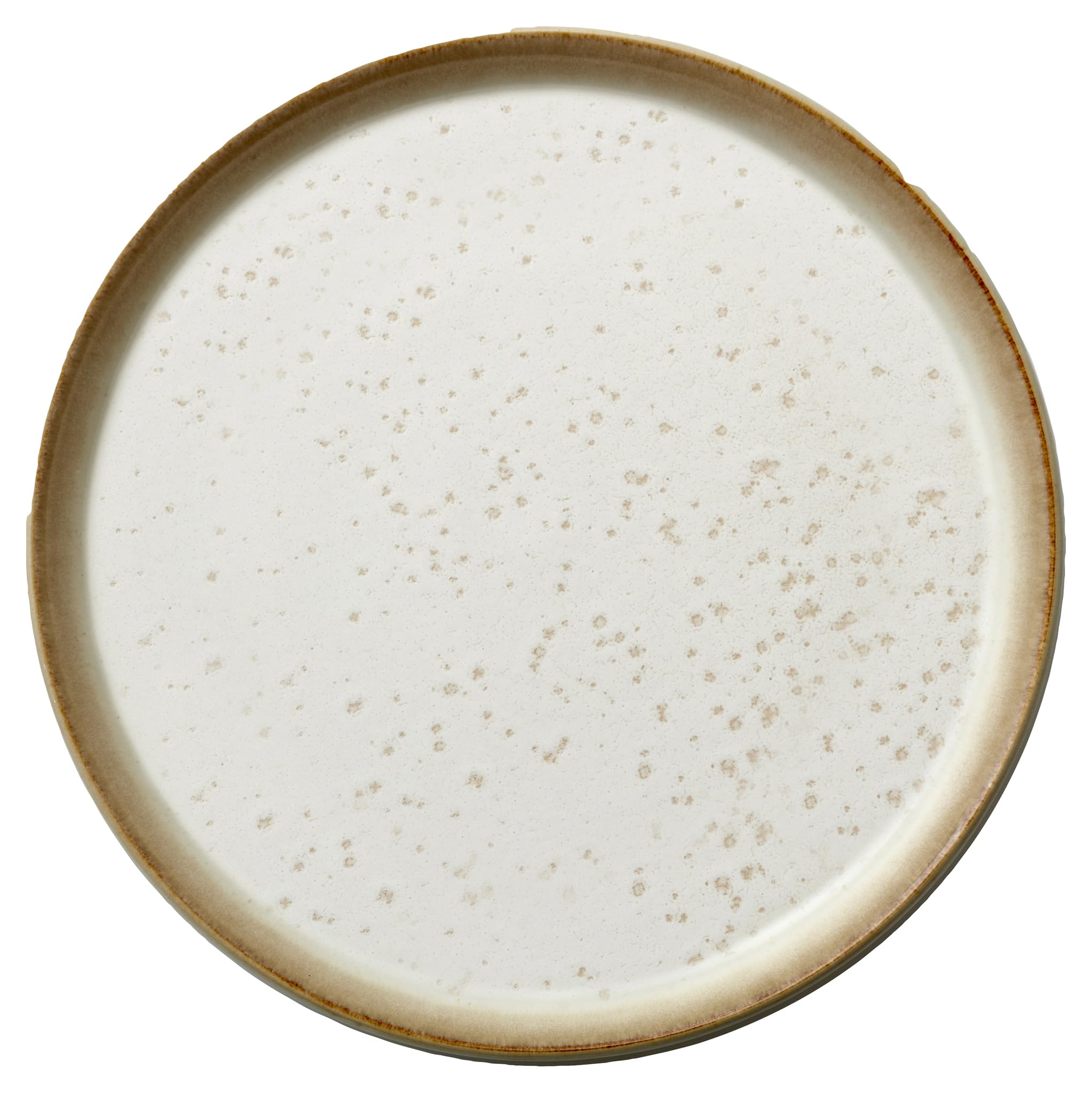 BITZ Tabak, pasta tabağı, taş tatlı tabağı, 21 cm çap, krem/krem