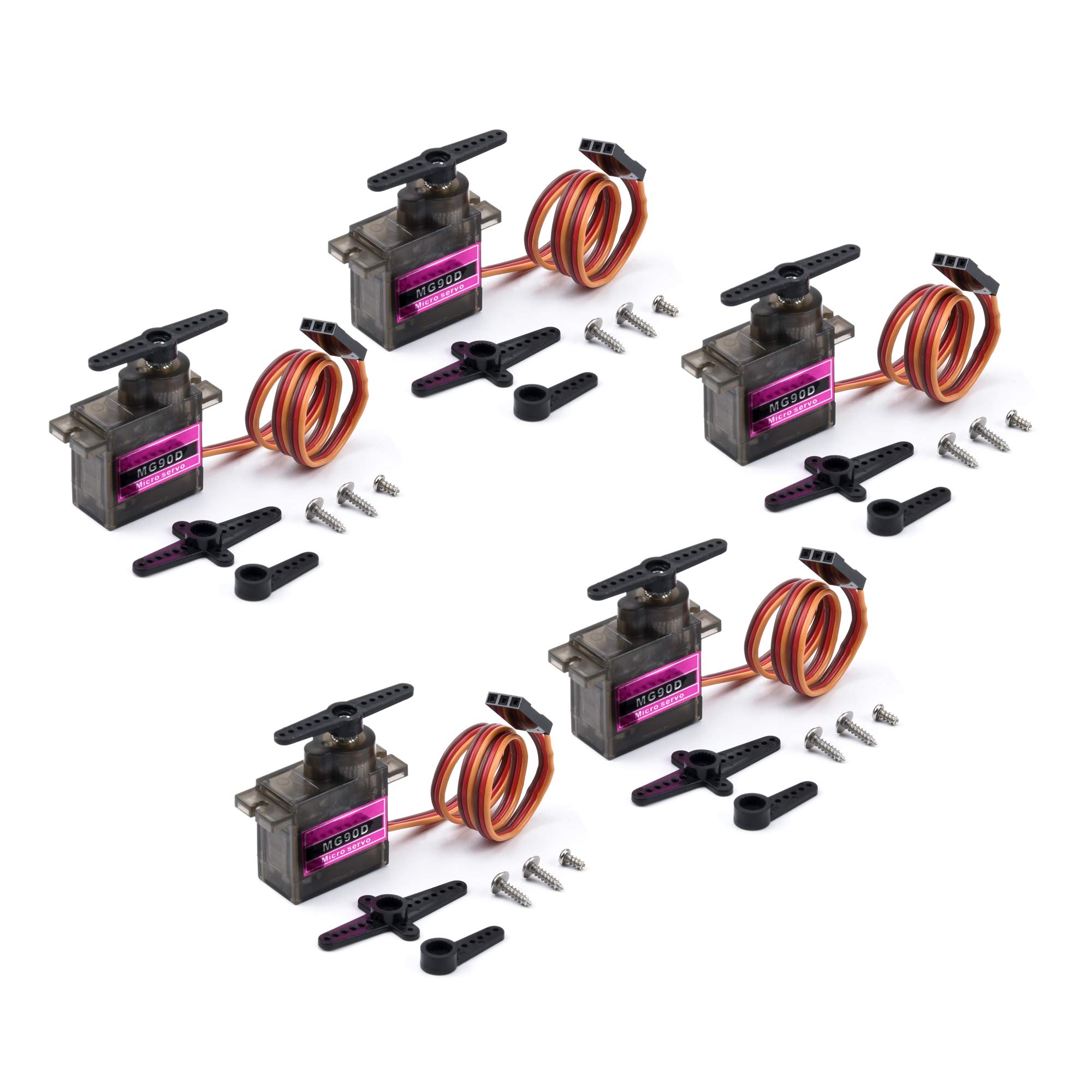 YoungRC MG90D 9g Digital Micro Servo Metal Gear Motor High Torque Servo Upgraded MG90S for RC Plane Helicopter Boat Car Trex 450