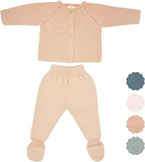 Newborn Girl Boy Clothes, 100% Organic Cotton, Knitted, Seamless, Soft and Breathable Baby Clothing