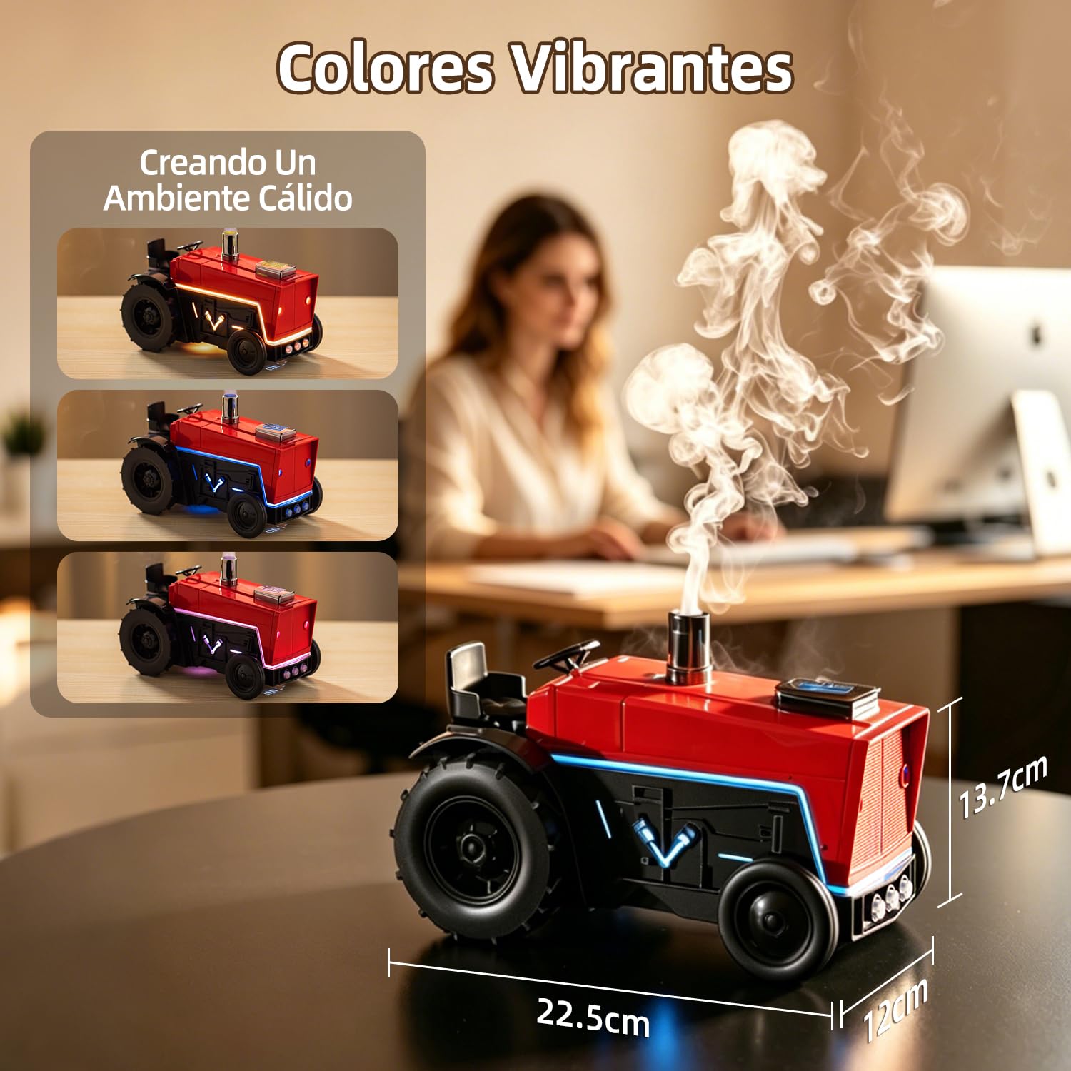 yAyusi Tractor Difusor de Aceites Esenciales, Medusas Aroma Humidificador
