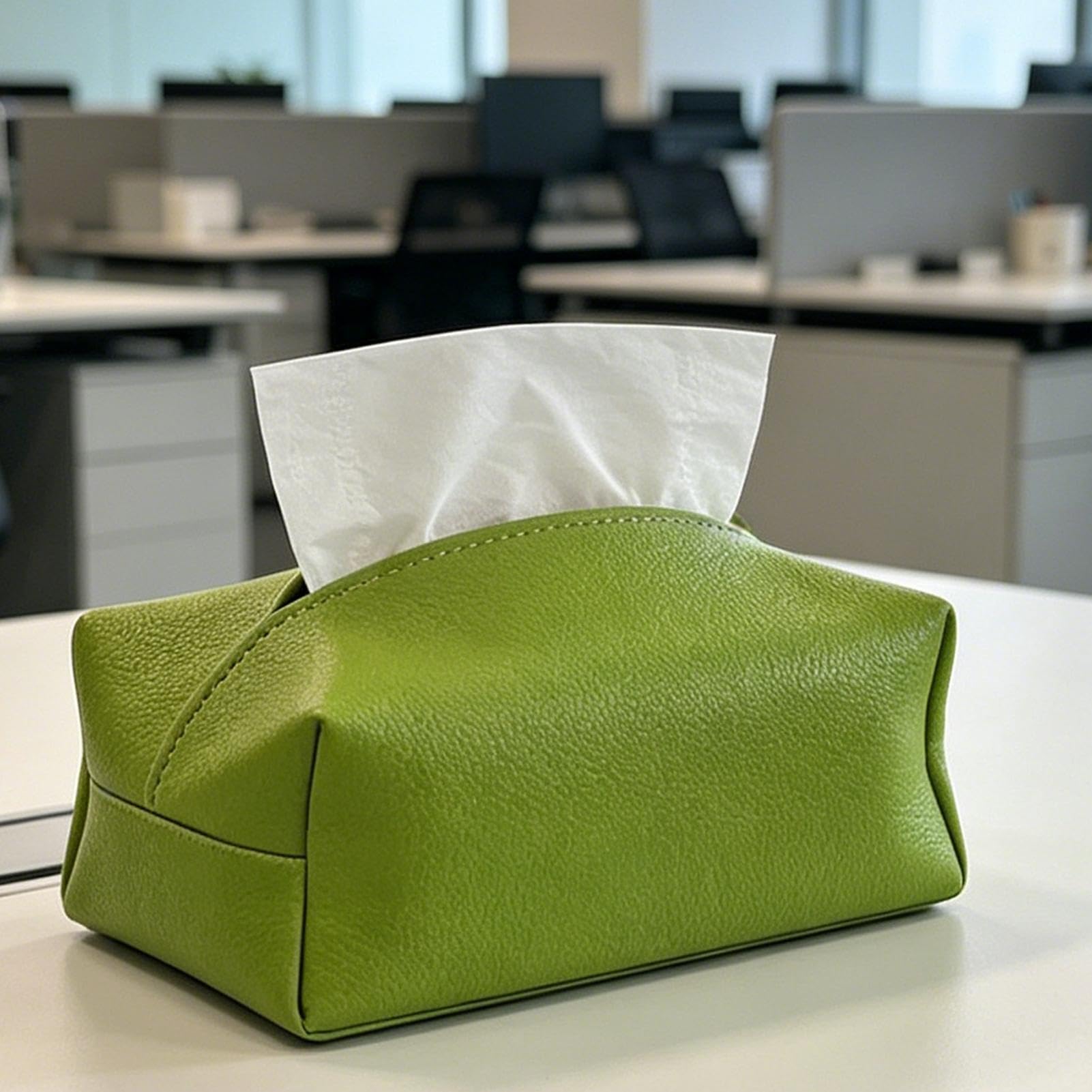 Portarotolo magnetico in pelle PU per auto, SUV, camion, camper, monovolume, berlina, pickup, consolle, accessorio elegante e funzionale