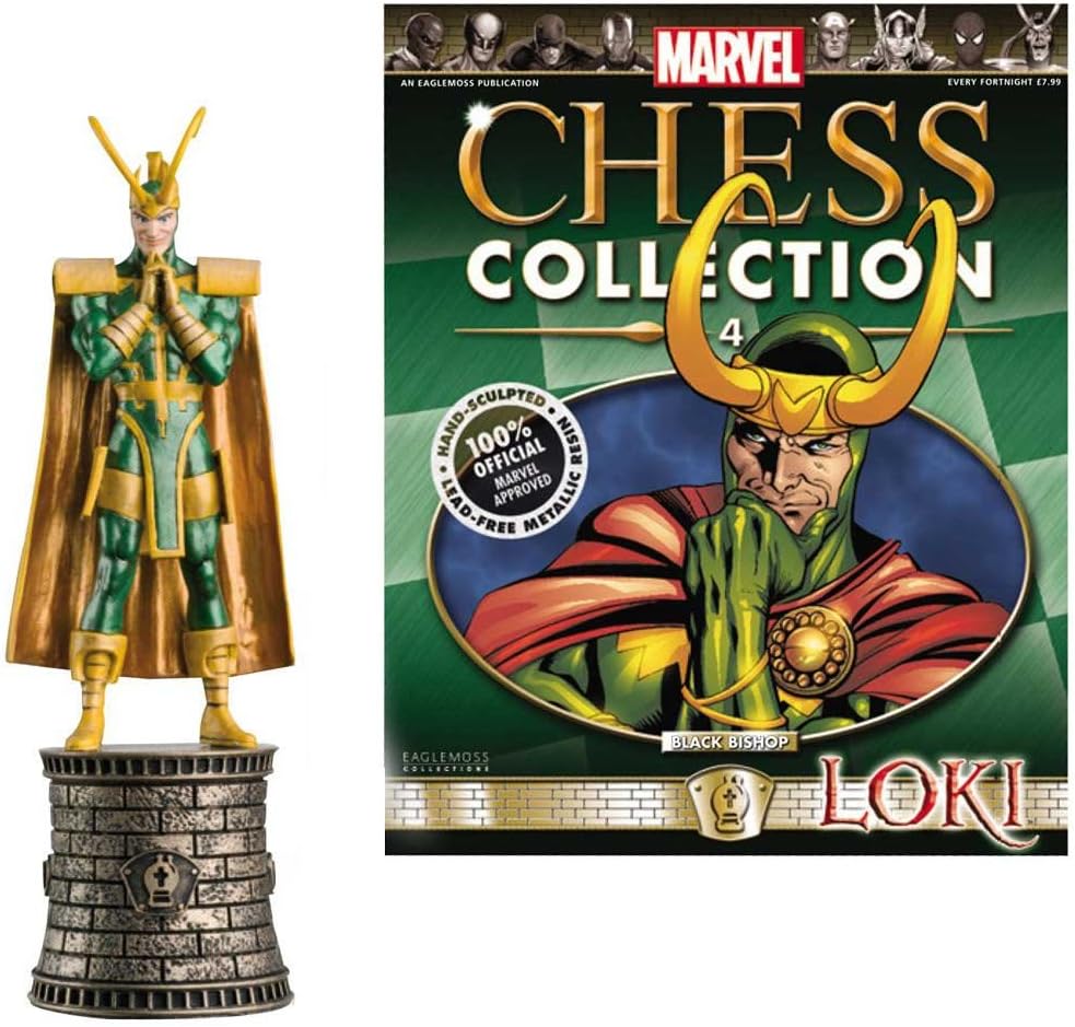 Loki Marvel Chess Figure & Magazine #4 Black Bishop