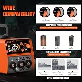 FEIFANKE MIG135 Poste A Souder Fil Fourré 135A 230V Poste à Souder IGBT Synergique 3 en 1 Poste A Souder MIG ARC TIG Alimentation Rapide Du Fil Compatible avec Fourré E308LFC-O - 7
