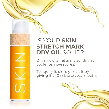 COCOSOLIS Stretch Marks Dry Oil Organic Oil to Prevent & Reduce Stretch Marks & Scars For Pregnancy & Quick Weight Change 110 ml (Mandarin)