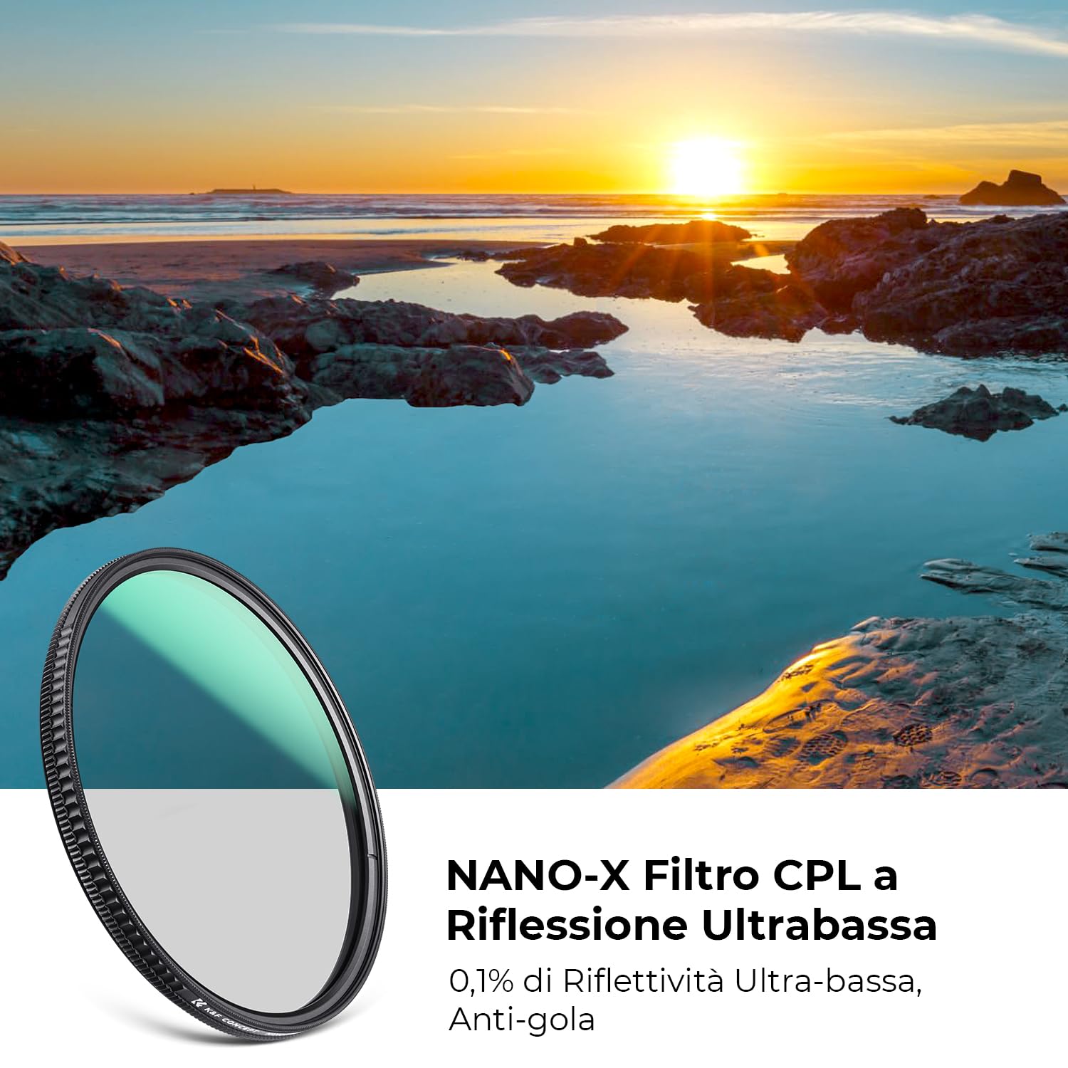 Filtro CPL Nano-Xcel K&F CONCEPT 28 Strati Nano - Dettaglio