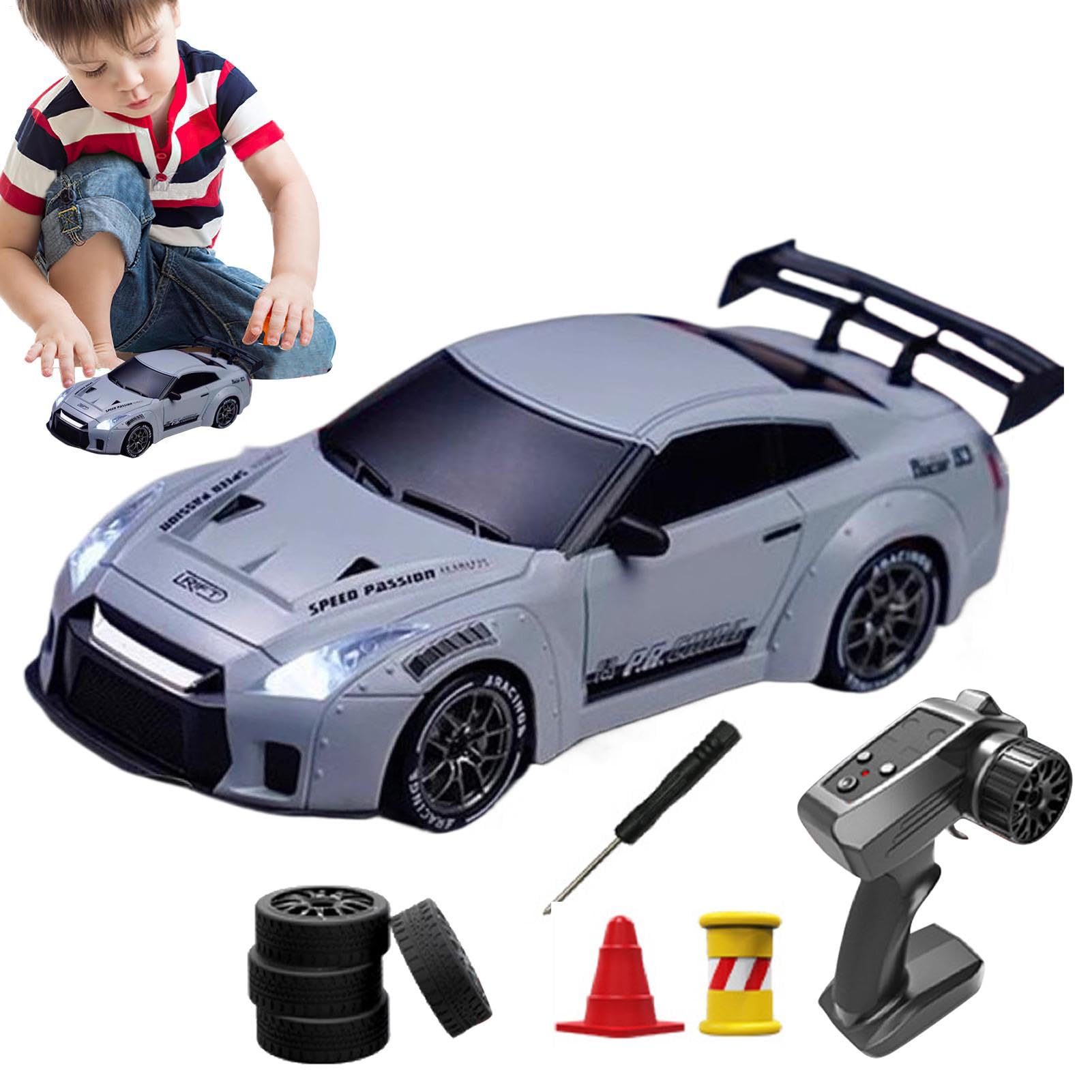 Amazon.co.jp: ラジコンカー RCカー RC ドリフトカー 近未来型 こども 