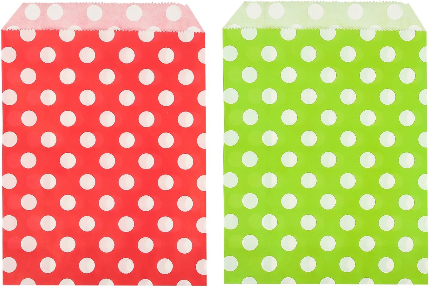 BBTO 50 Pieces Christmas Paper Bags Party Gift Bags Candy