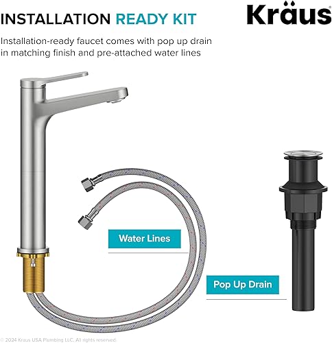 Miniatura 44 de KRAUS Indy - Grifo de baño con sensor sin contacto con caja de control y mezclador de temperatura en acero inoxidable sin manchas, KSB-10001SFS