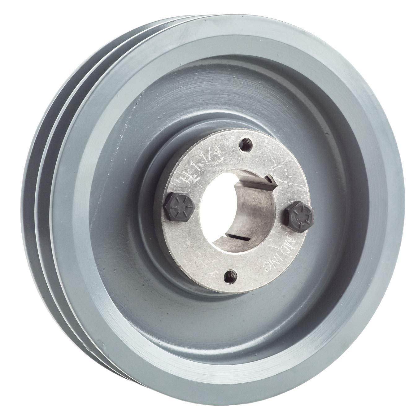 2AK61H Cast Iron 6" Dual Groove Pulley for Belt A Section 4L with 1-1/4" Sheave Bushing