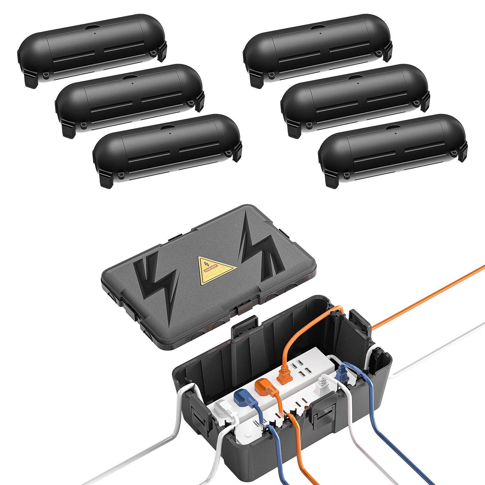 Amazon.com: iwillink 6 Pack Outdoor Extension Cord Cover