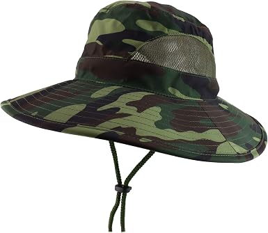 Wide Brim Mesh Bucket Hat 