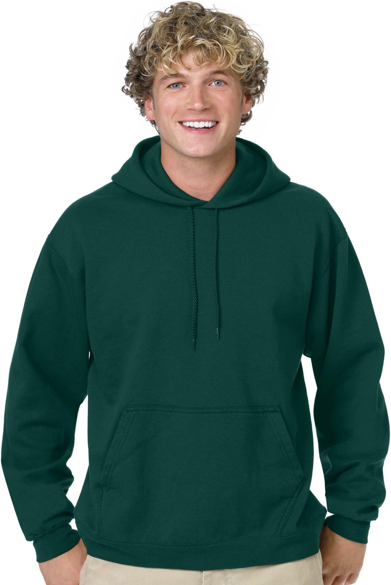 Hanes Comfortblend Pullover Hoodie Sweatshirt, XL-Deep Forest