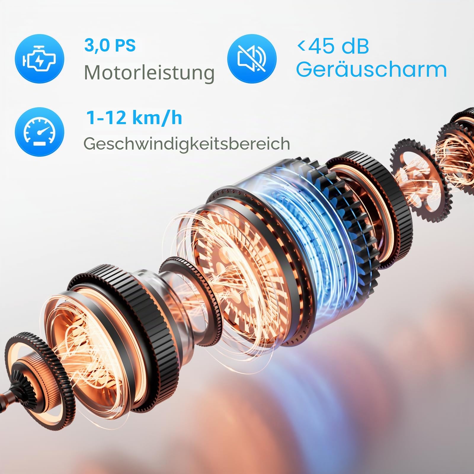 UMAY Laufband für Zuhause Klappbar mit Steigung 15% | Laufbänder 12KM/H, Treadmill for Home mit 3,0-PS-Motor und LED-Anzeige, 136KG