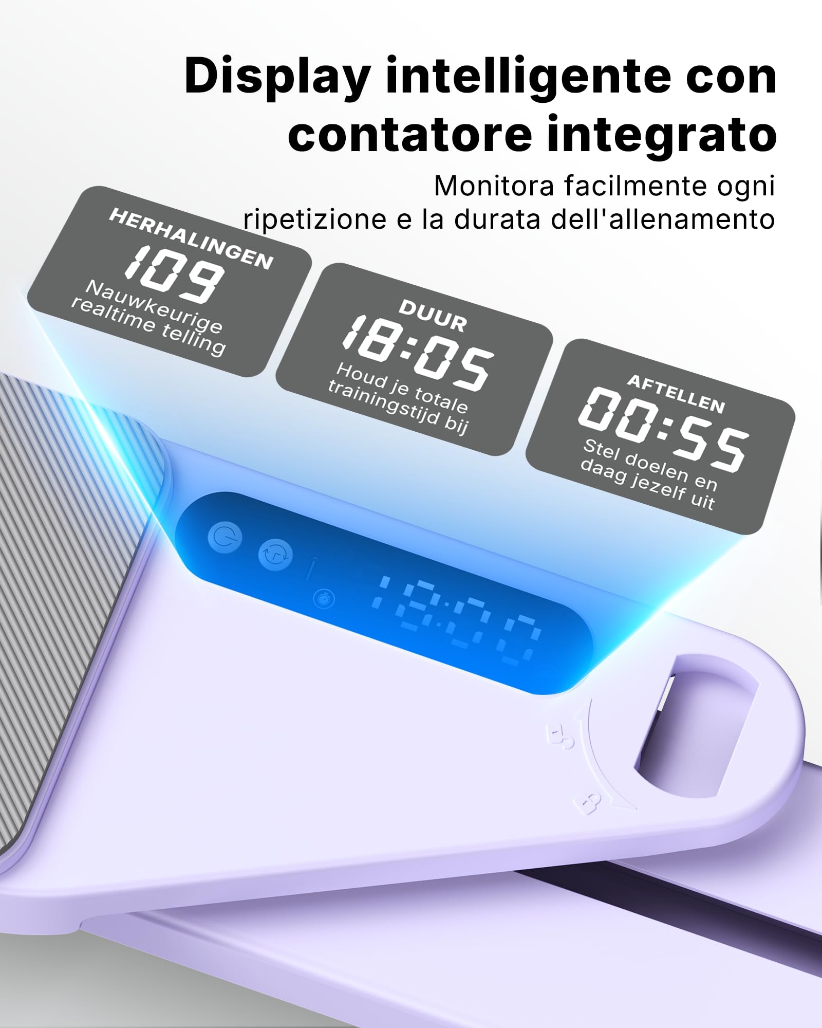 MERACH Pilates Reformer - Mini Reformer Pilates Reformer Pilates Per Casa 120KG Pieghevole, Pilates Board Per Addominali, Braccia E Gambe, Set Pilates Donna Attrezzi Muto