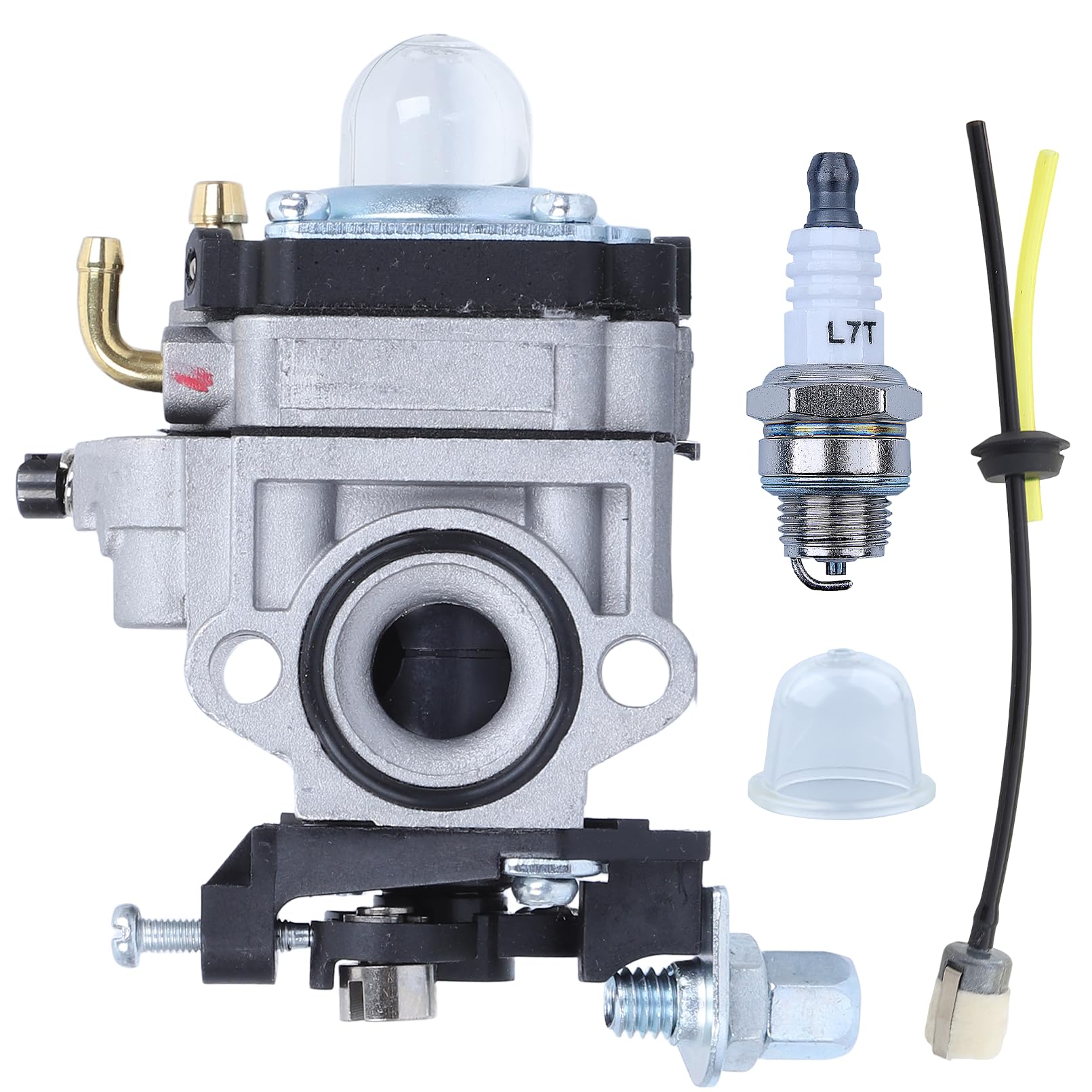 Kit carburador 32cc 34cc para TL26 TU26, ADEFOL 11mm Carburador con bujía para cortasetos, desbrozadora, motosierra carburador motor de cortadora de césped piezas de repuesto
