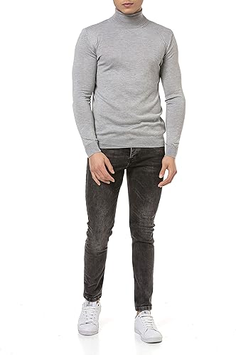 Maglione Dolcevita Uomo RED BRIDGE - Collo Alto, 63% Poliestere, 32% Viscosa, 5% Elastan - Foto 8