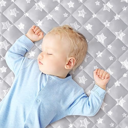 Miniatura 7 de Pack and Play Sheets - Paquete de 2 protectores de colchón impermeables Pack N Play, paquete de 2