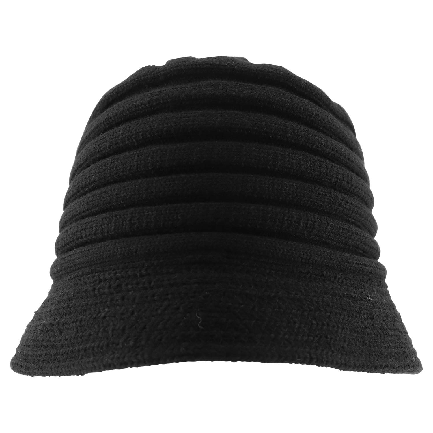 Armycrew Slinky Knit Winter Bucket Hat - Black
