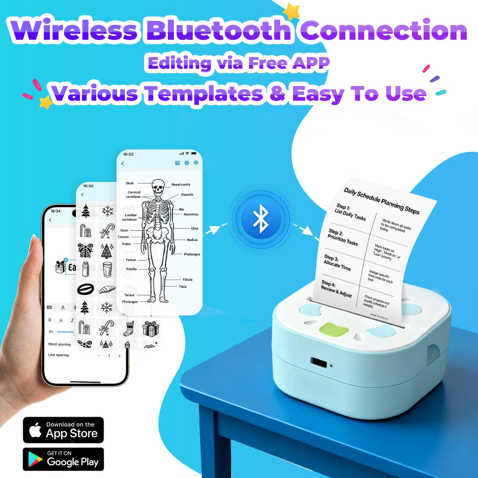 Snapklik.com : Mini Sticker Printer PrintPods, Portable Bluetooth ...