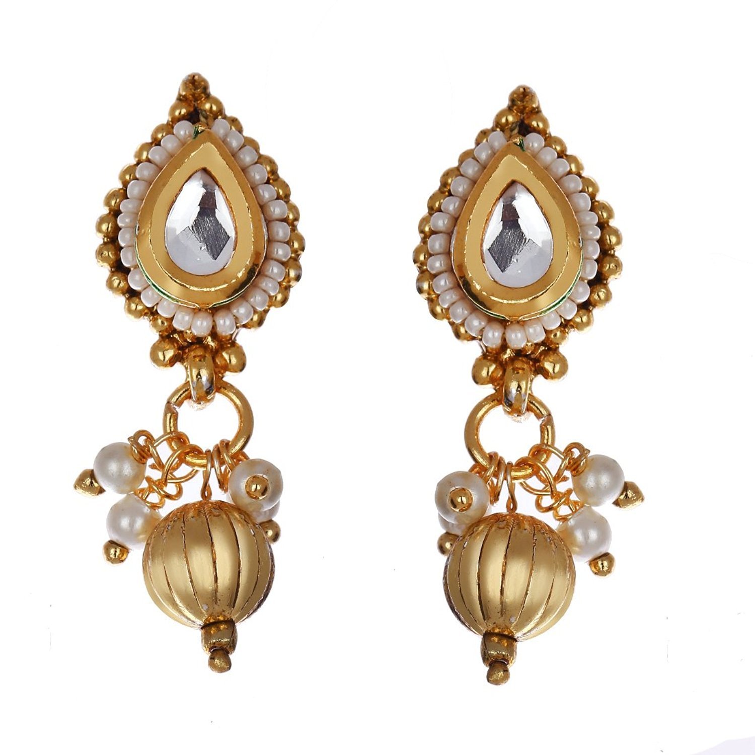 AD Mangalsutra Pendant Set with Chain & Earrings